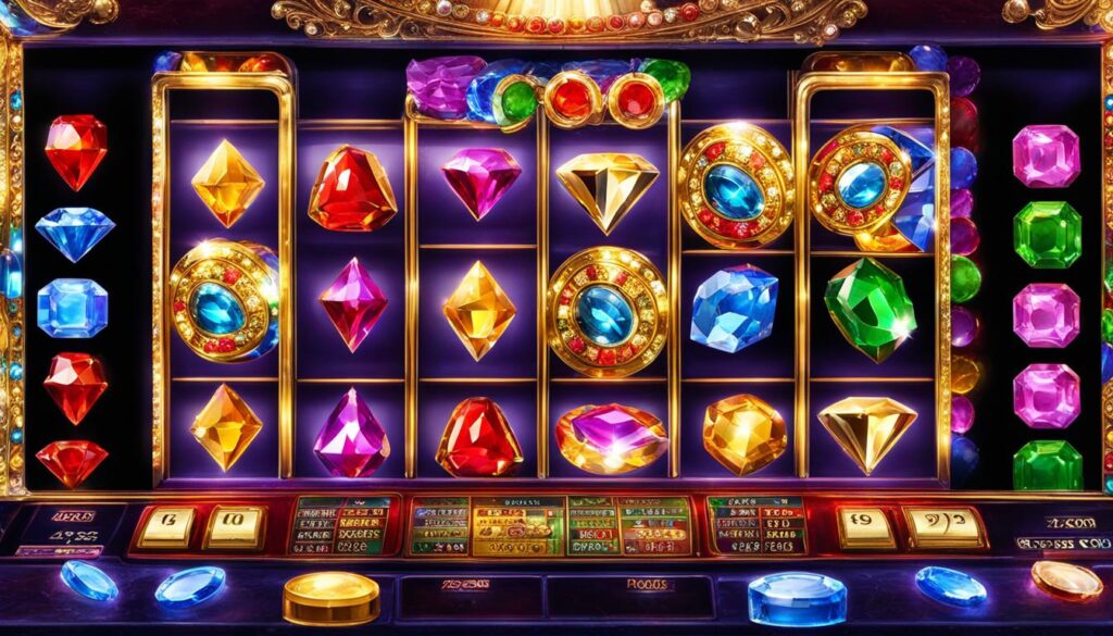 Slot dengan tema berlian dan permata