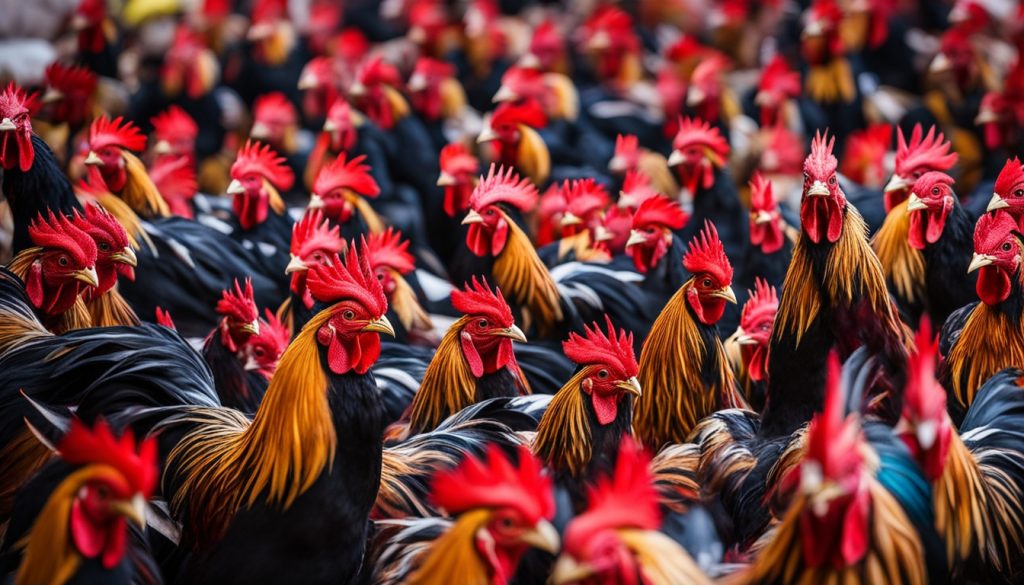 Pertandingan sabung ayam live streaming